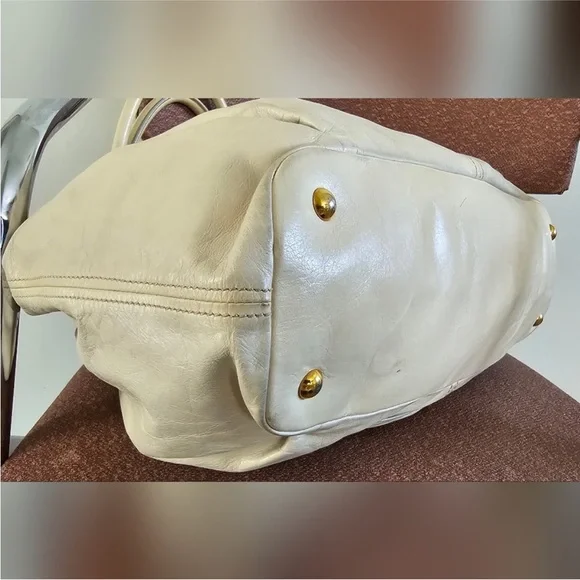 Authenticmiu miu Tan Tote Bag